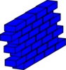 Blue Brick Wall Clip Art